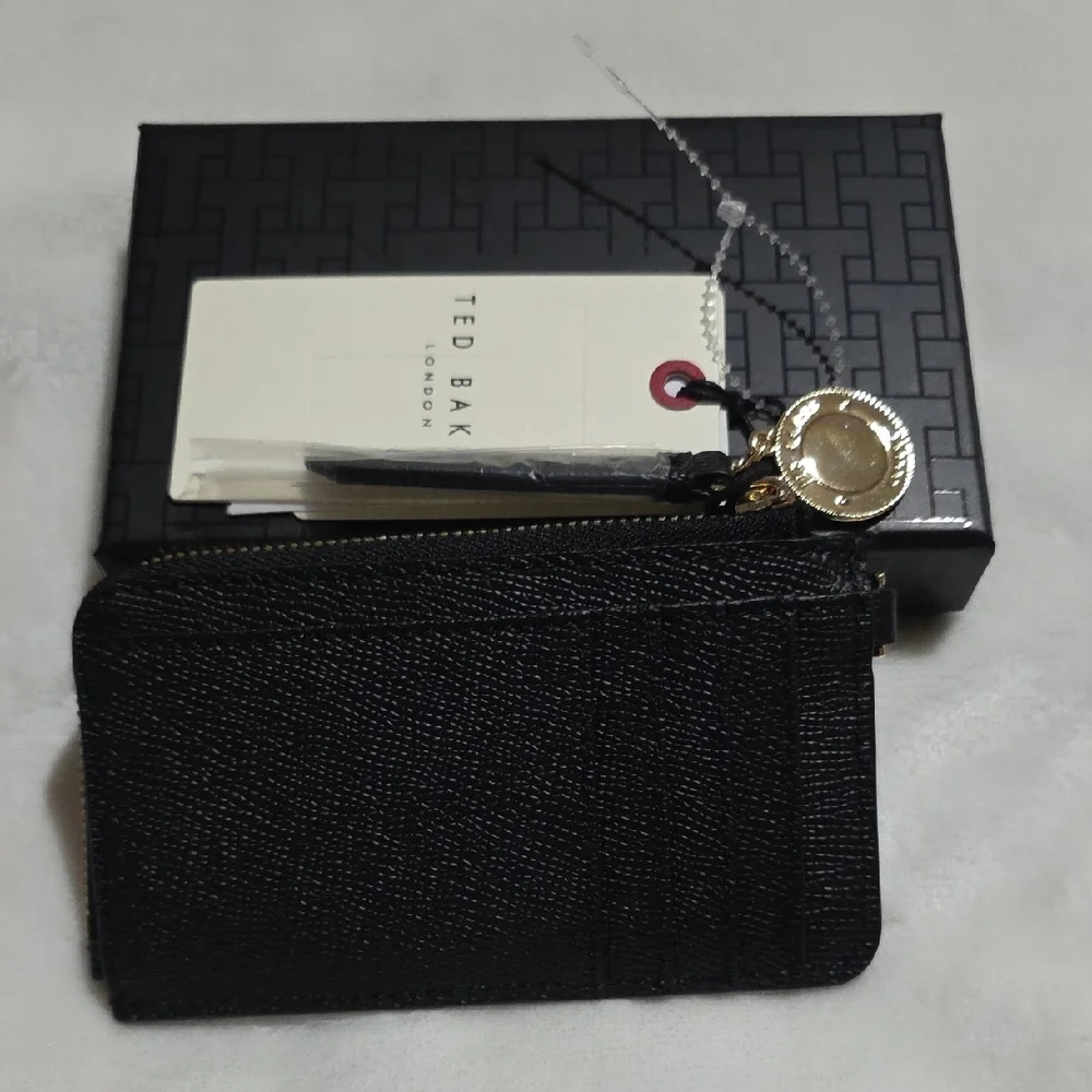 Ted Baker Black Textured Card‎ Wallet